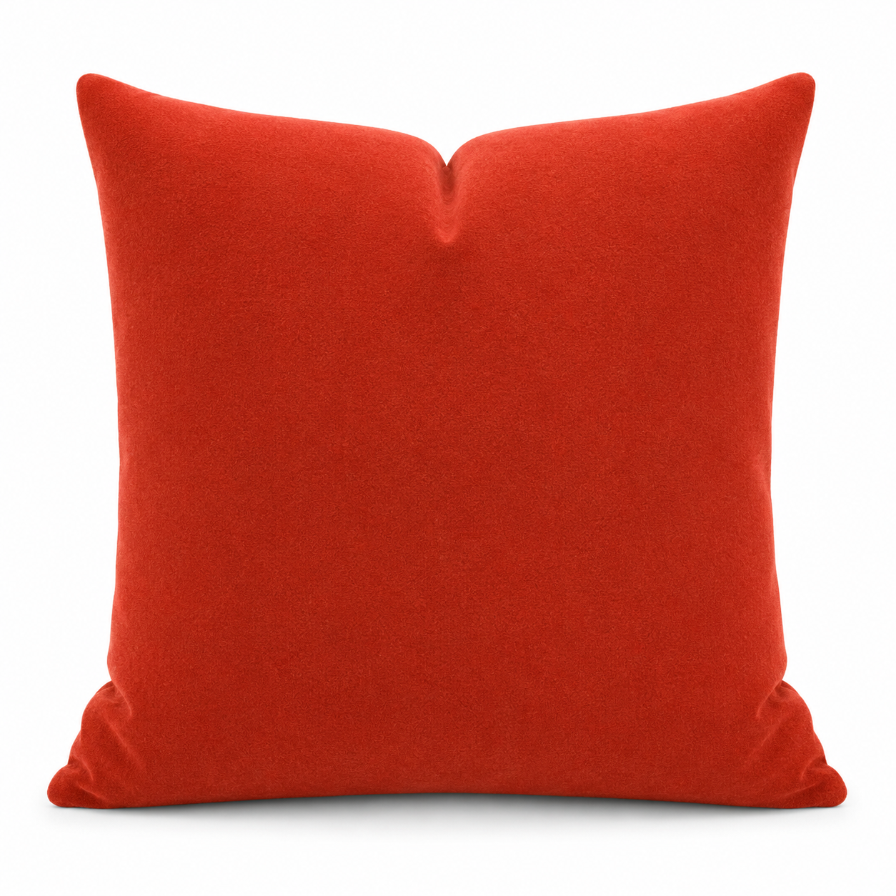 Fodera Cuscino Premium Velluto Rosso Corallo