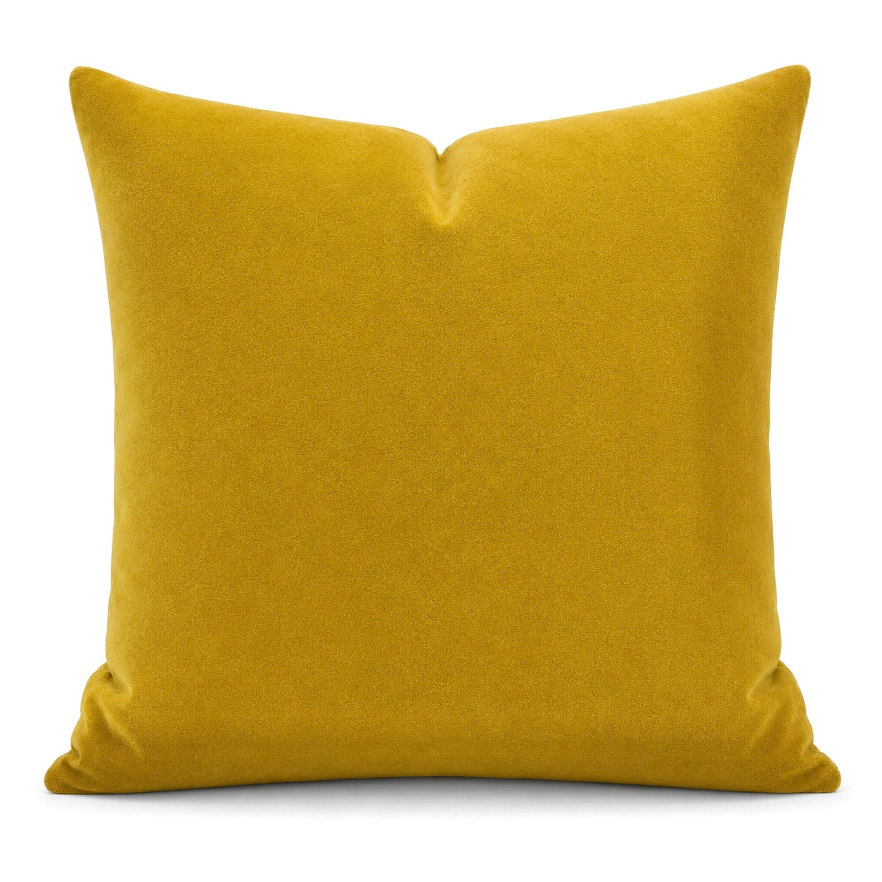 Fodera Cuscino Premium Velluto Giallo Ocra