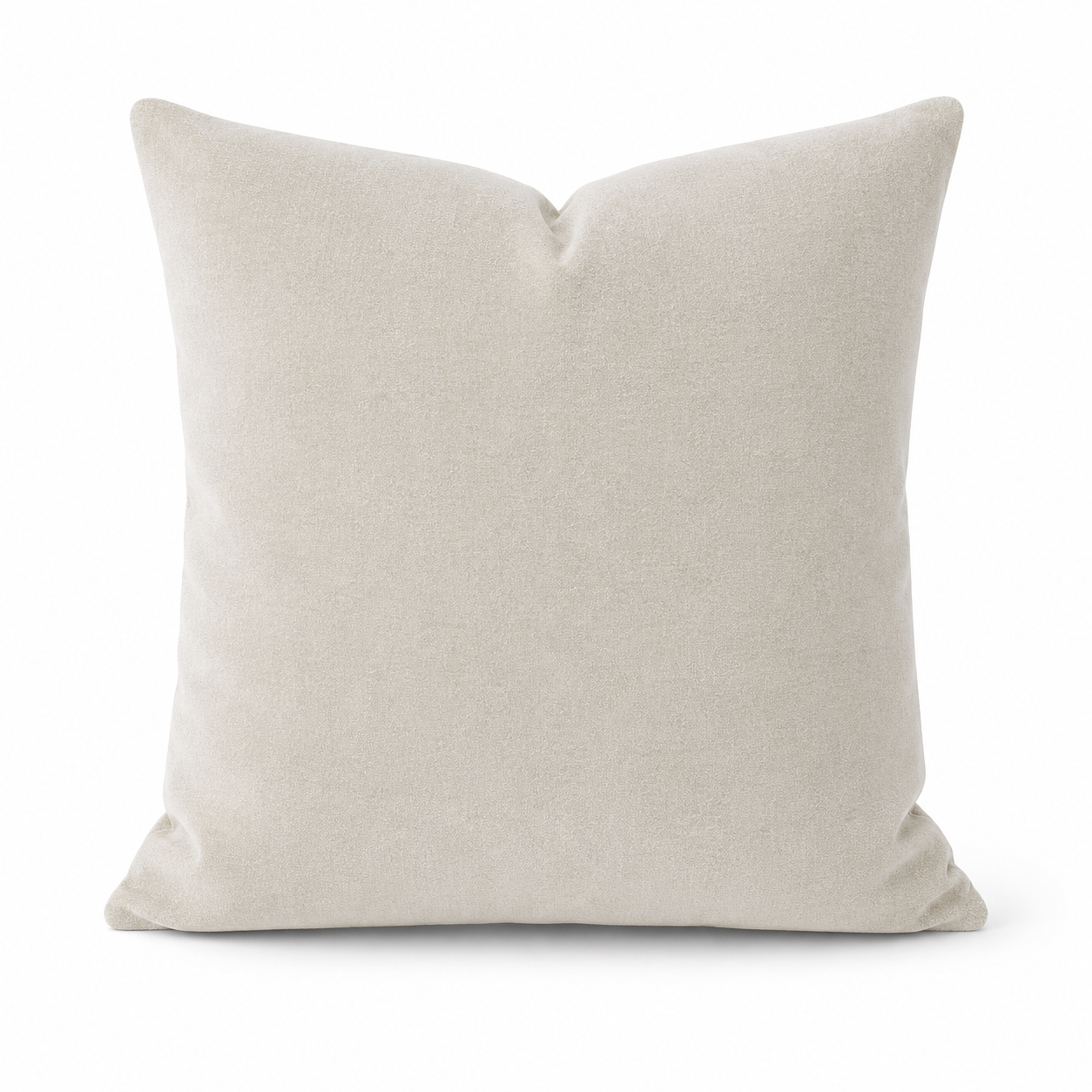Fodera Premium Cuscino Velluto Avorio
