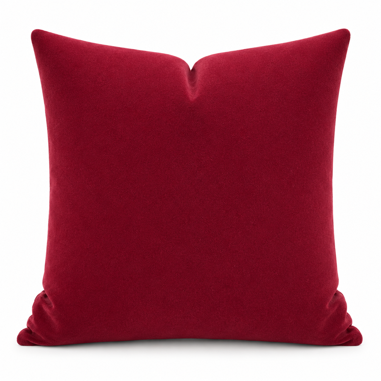 Fodera Cuscino Premium Velluto Rubino