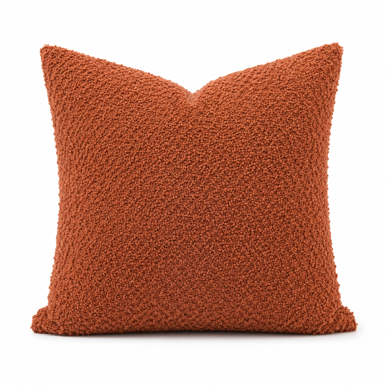 Fodera Cuscino Premium Bouclé – Terracotta